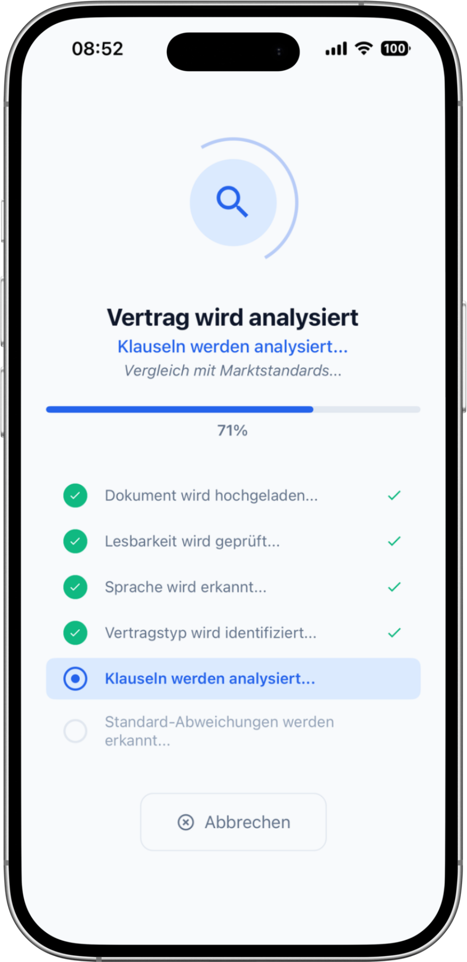 Analyse-Screen
